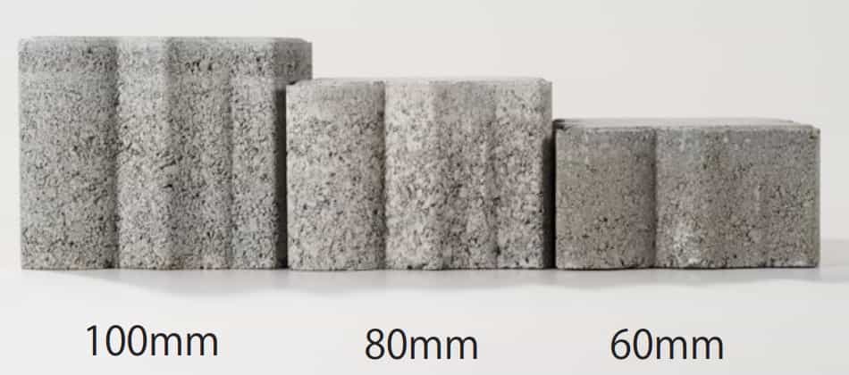 ブロックサイズの比較イメージ